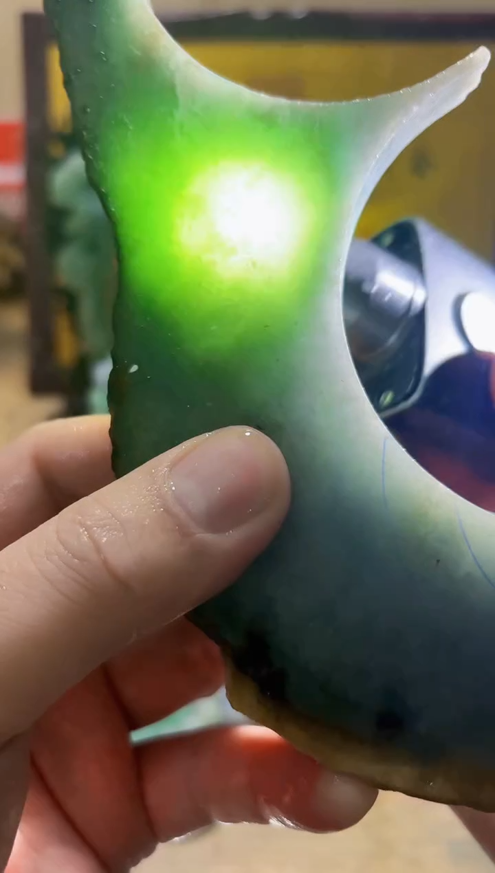 未镶嵌挂件翡翠A货常星8098