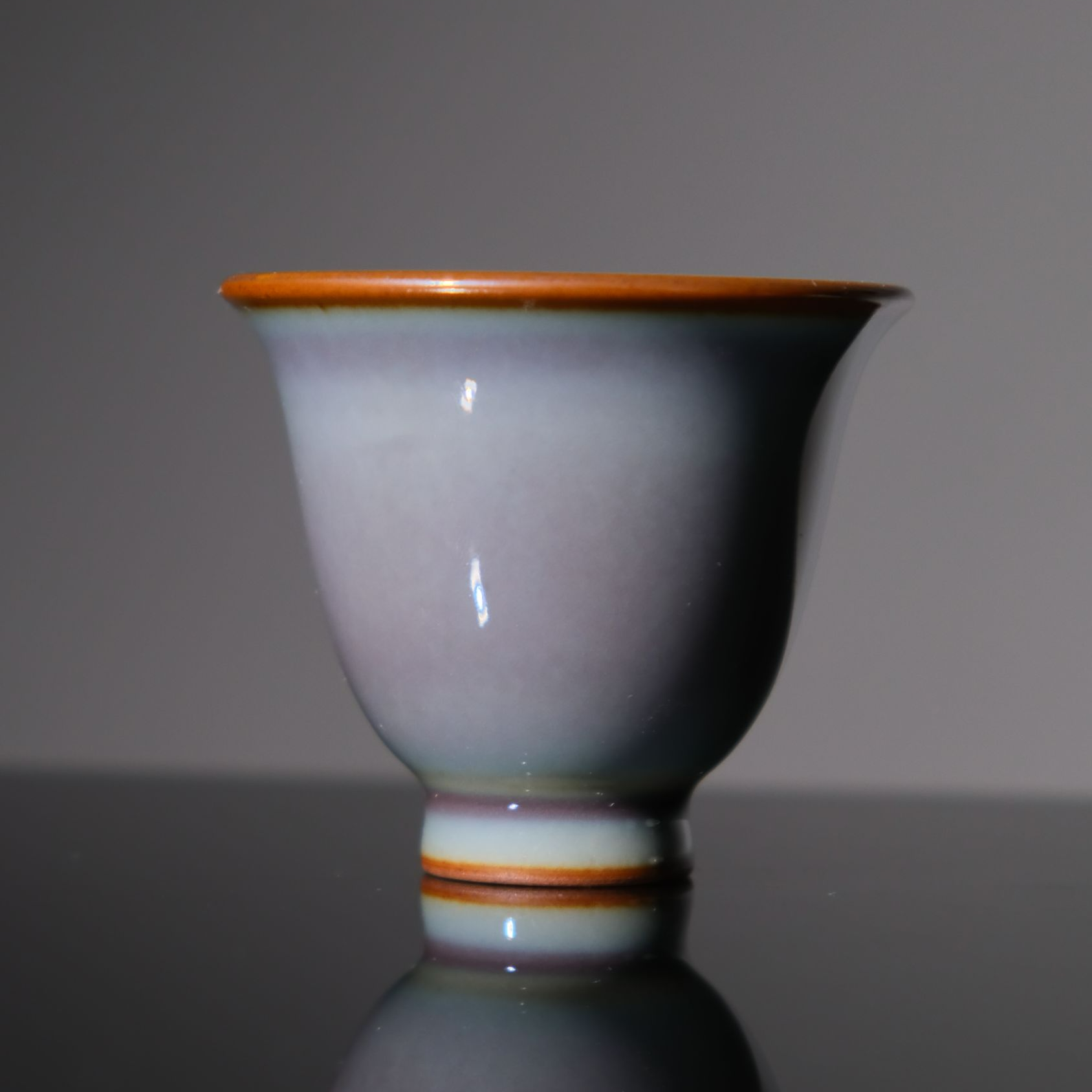 【器度甄选】天予窑 紫韵系列 小花神岩茶杯铃铛杯