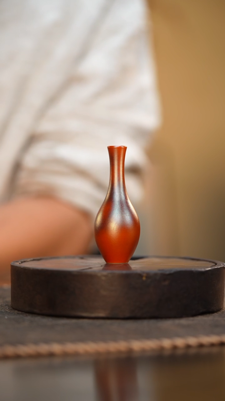 90柴房陶瓷柴烧香插