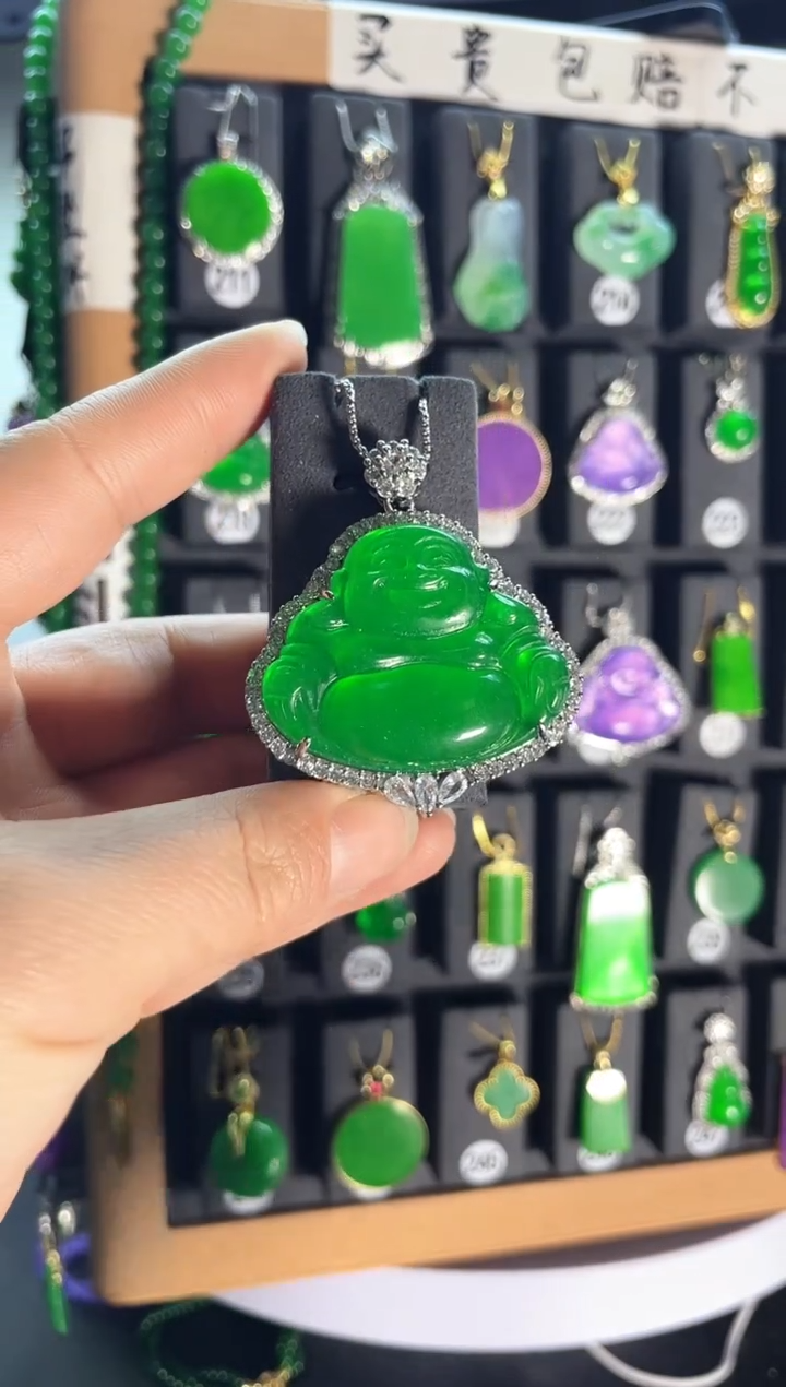 【闪购商品】翡翠耳饰银S925镶嵌老241