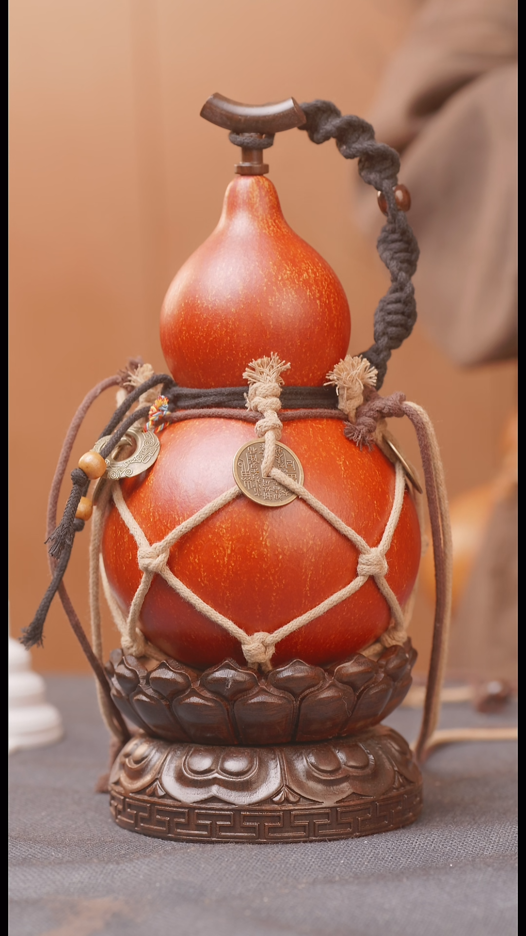 858号链接精品大漆葫芦现货现发[一物一拍]不包含莲花底座