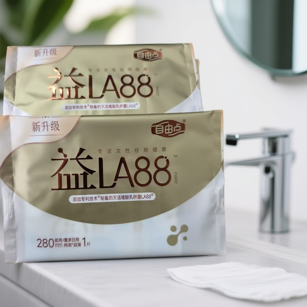 【20包】自由点益生菌卫生巾夜用280mm(包装随机）