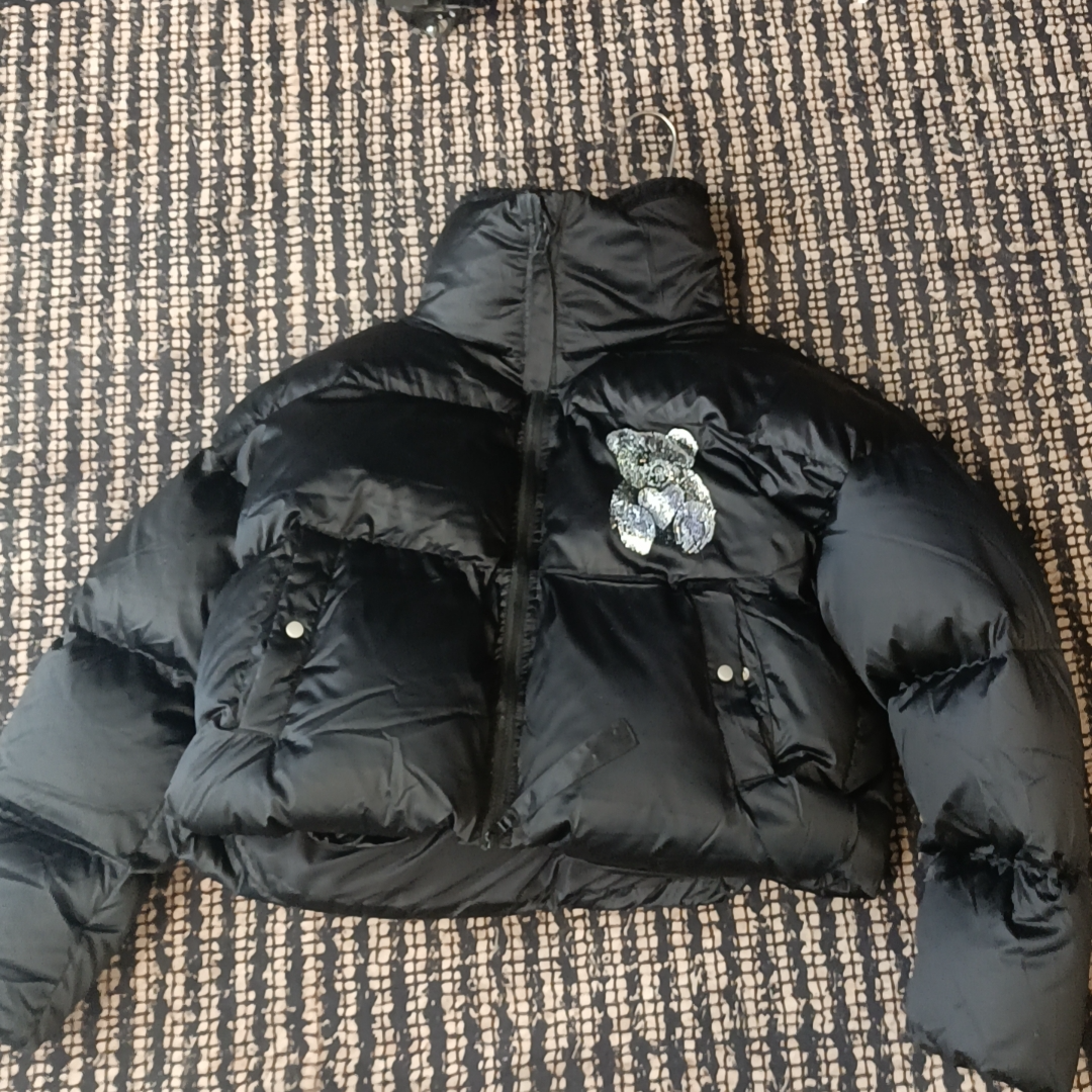 TCH潮牌炫彩烫钻时尚休闲通勤短款宽松立领百搭羽绒服T72D19E9051