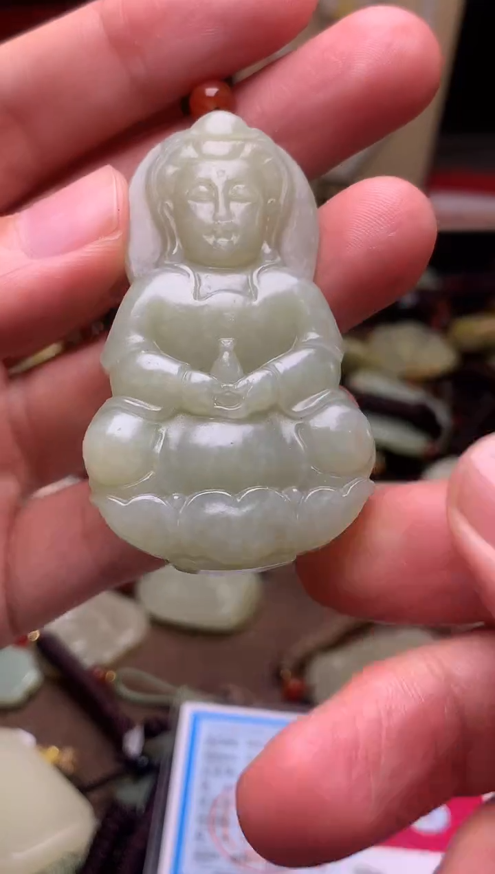 颈饰未镶嵌和田玉新疆料青海料清水和田玉吊坠