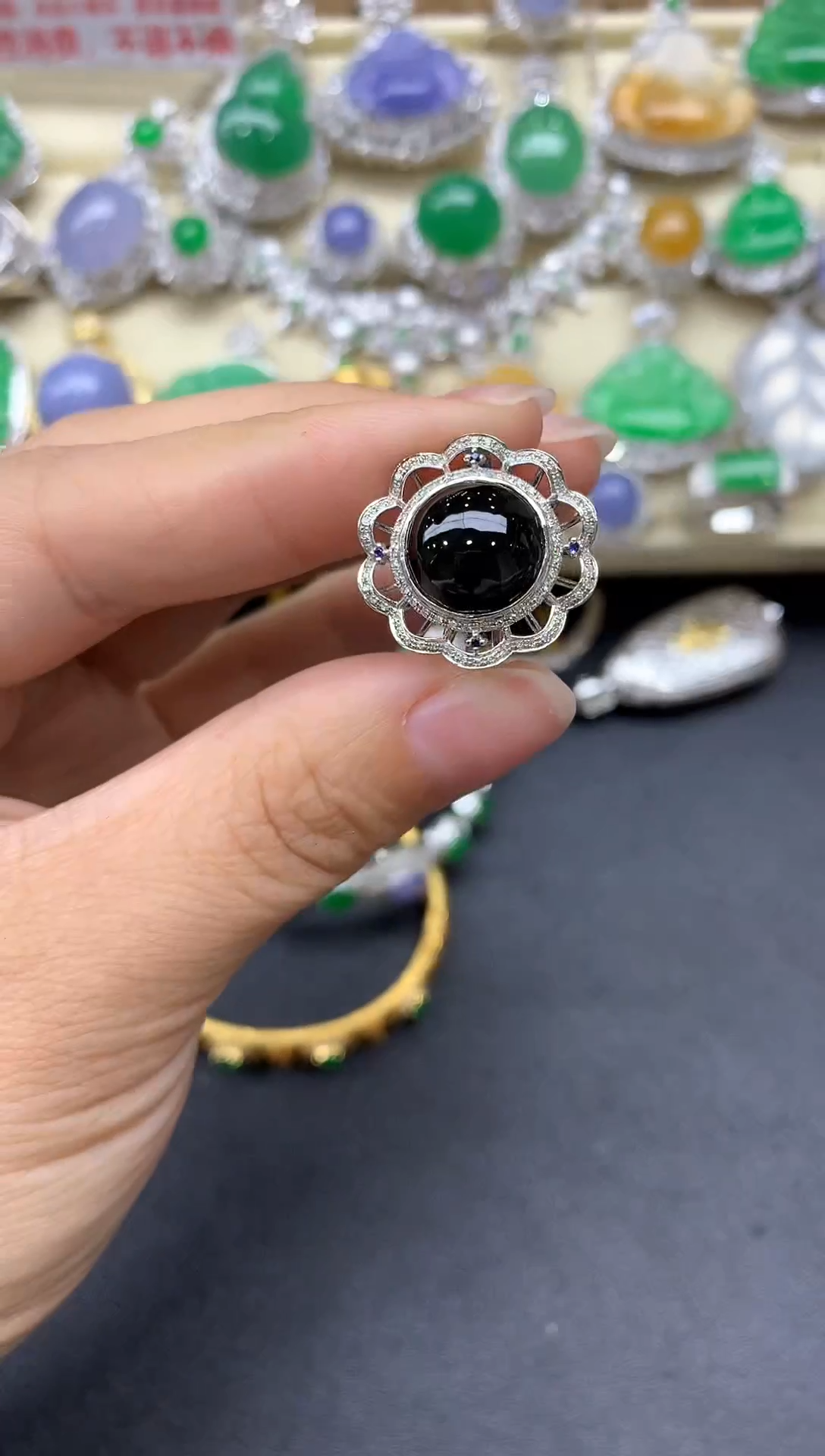 【闪购商品】翡翠戒指18K金镶嵌576-中国好珍宝