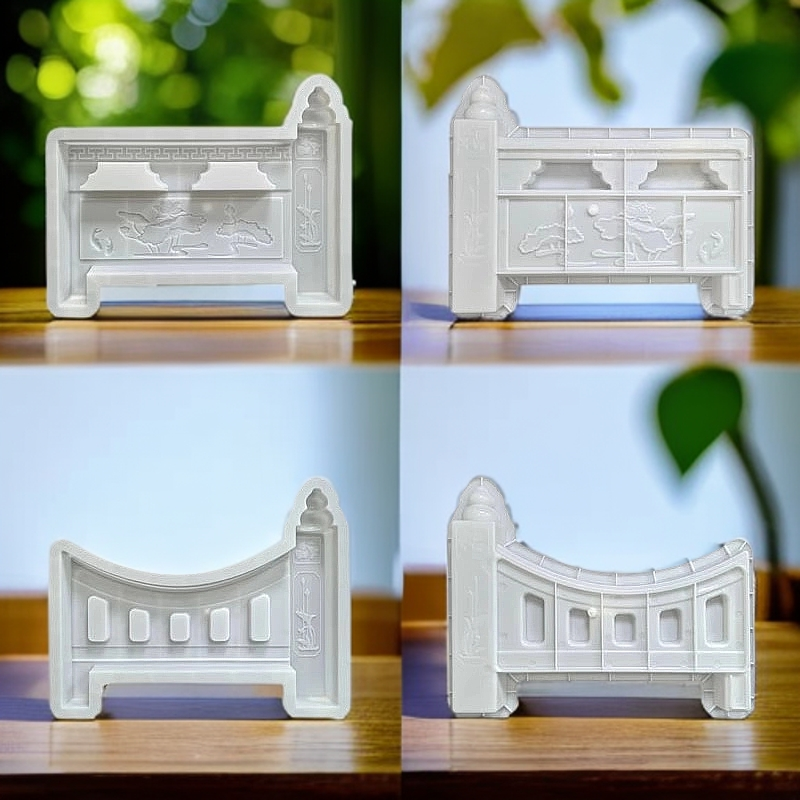 菜园菜沟花池围栏混凝土花坛侧石塑料水泥模具栅栏田园庭院花园砖