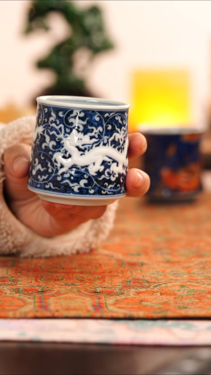 锦玉青韵王琳窑堆雕白龙