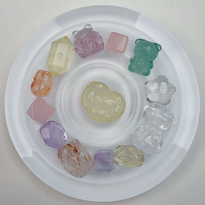 天然水晶玉石玛瑙雕刻件手串配饰混款多样选择性发货发其一