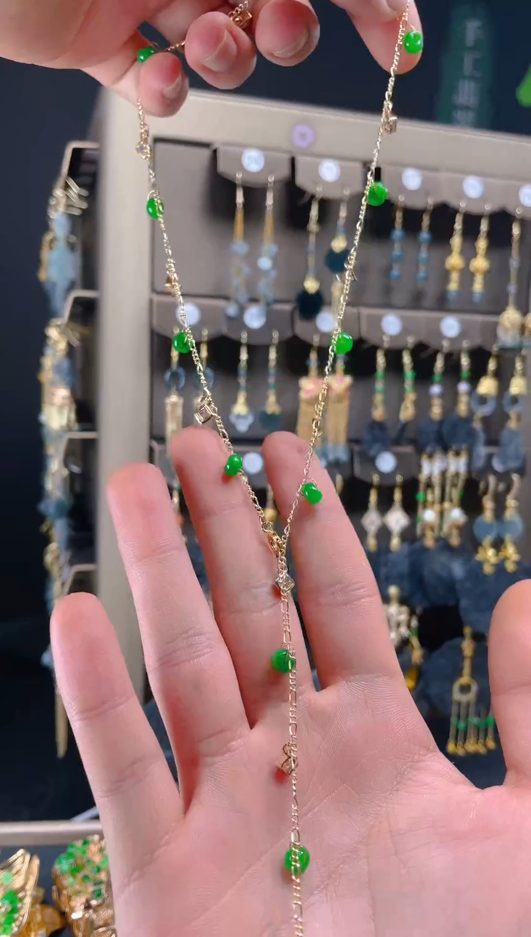 【闪购商品】翡翠耳饰合金074翡翠饰品