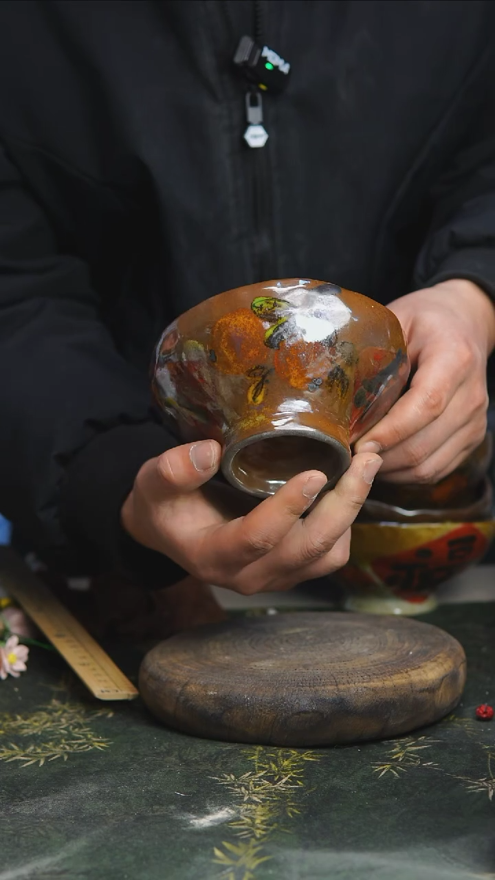 【闪购商品】36景德镇釉下彩手捏米饭碗