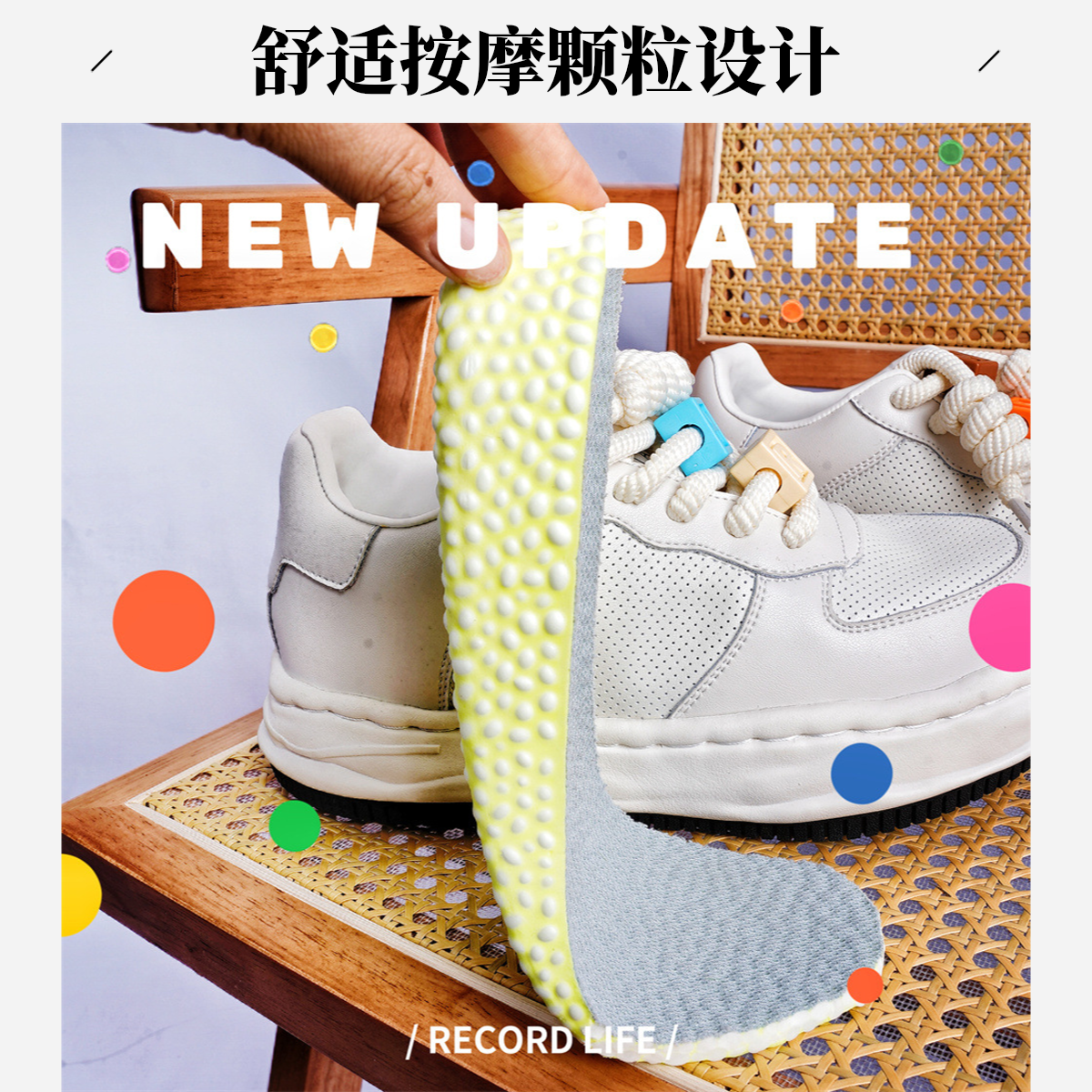 新款爆米花增高溶解小白鞋厚底百搭透气休闲运动男女板鞋训练鞋