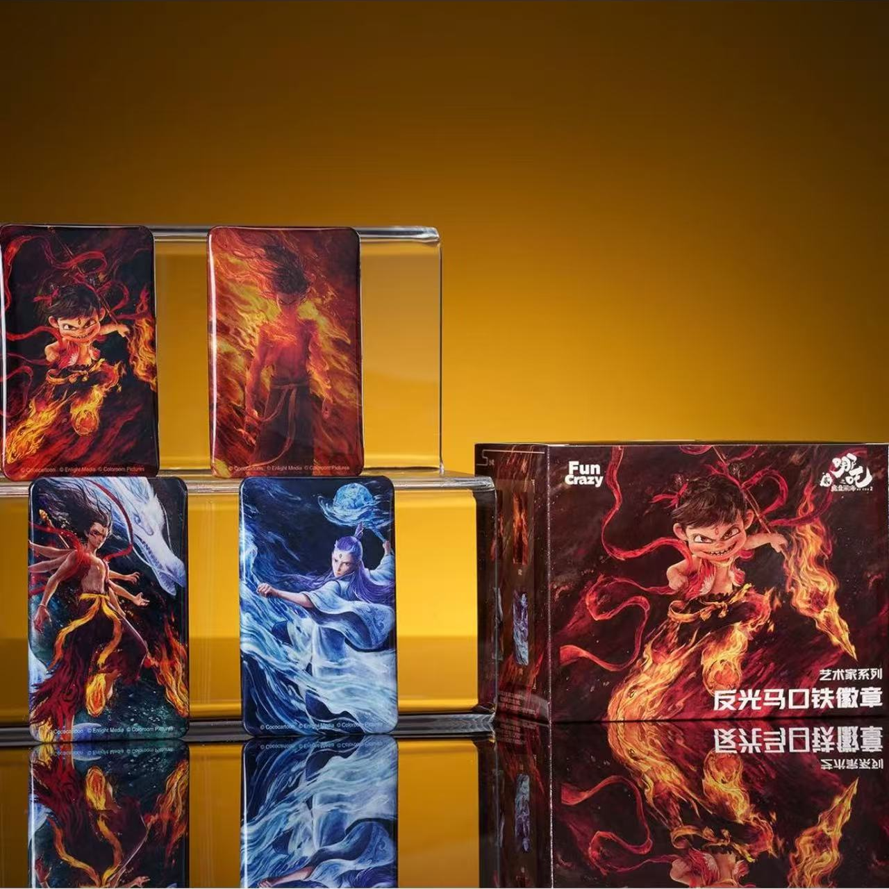 正版哪吒之魔童闹海艺术家系列徽章盲盒