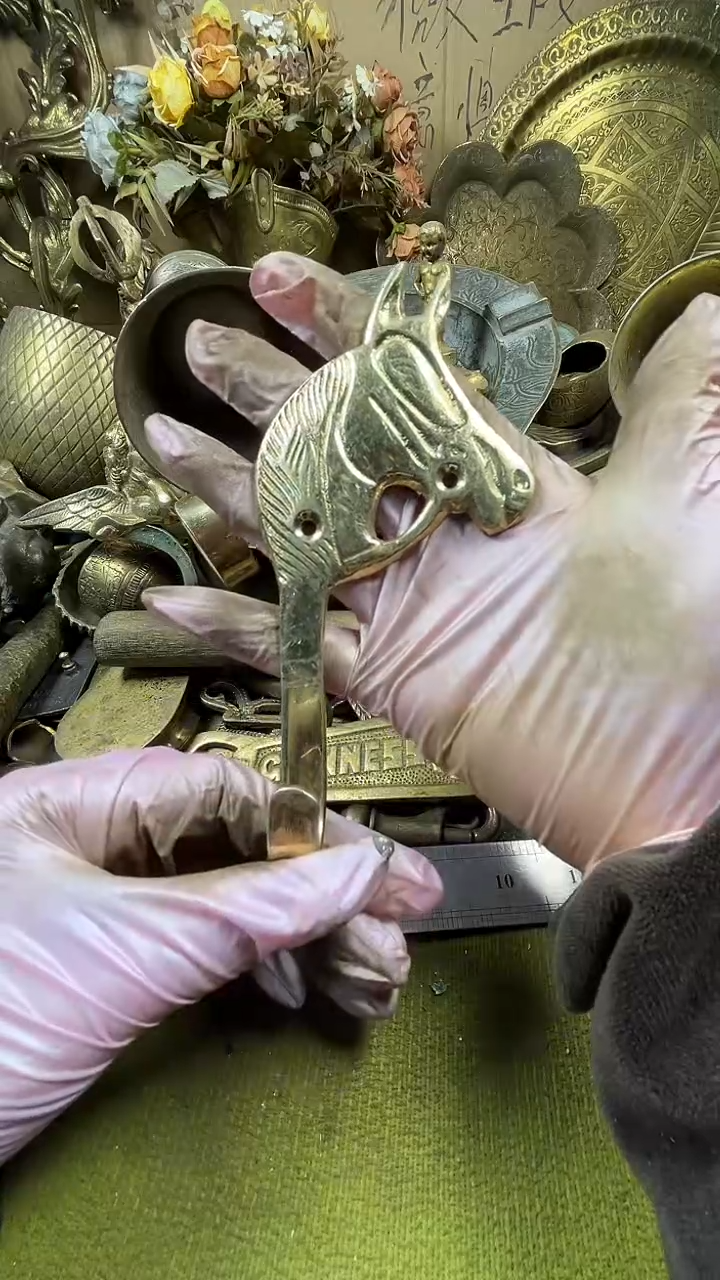 山**秀亿锦铜回流铜器摆件19