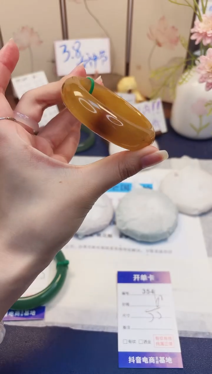 【闪购商品】石英质玉手镯未镶嵌354-财气镯-圈口55