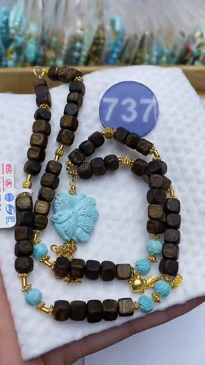 【闪购商品】绿松石项链银S925镶嵌737