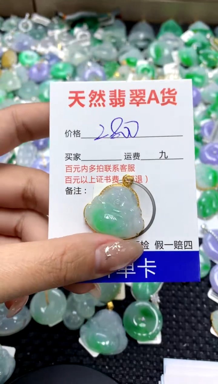 【闪购商品】翡翠颈饰18K金镶嵌1111111111111111