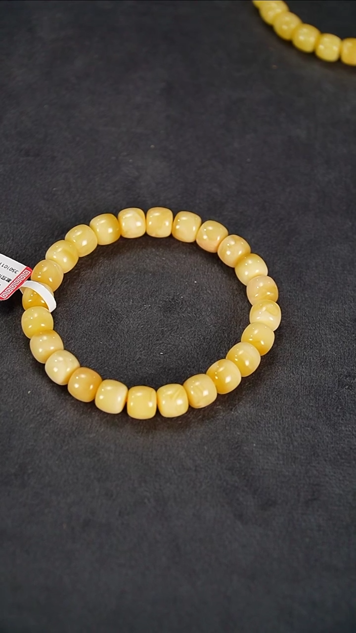 【闪购商品】蜜蜡手链未镶嵌12g+蜜蜡8*9单圈35010113