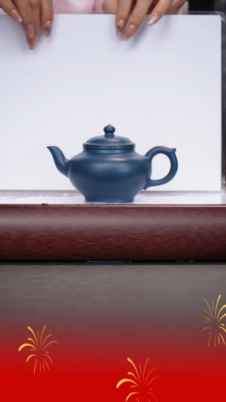 【闪购商品】紫砂茶壶薛锋/墨绿泥/笑樱/220cc