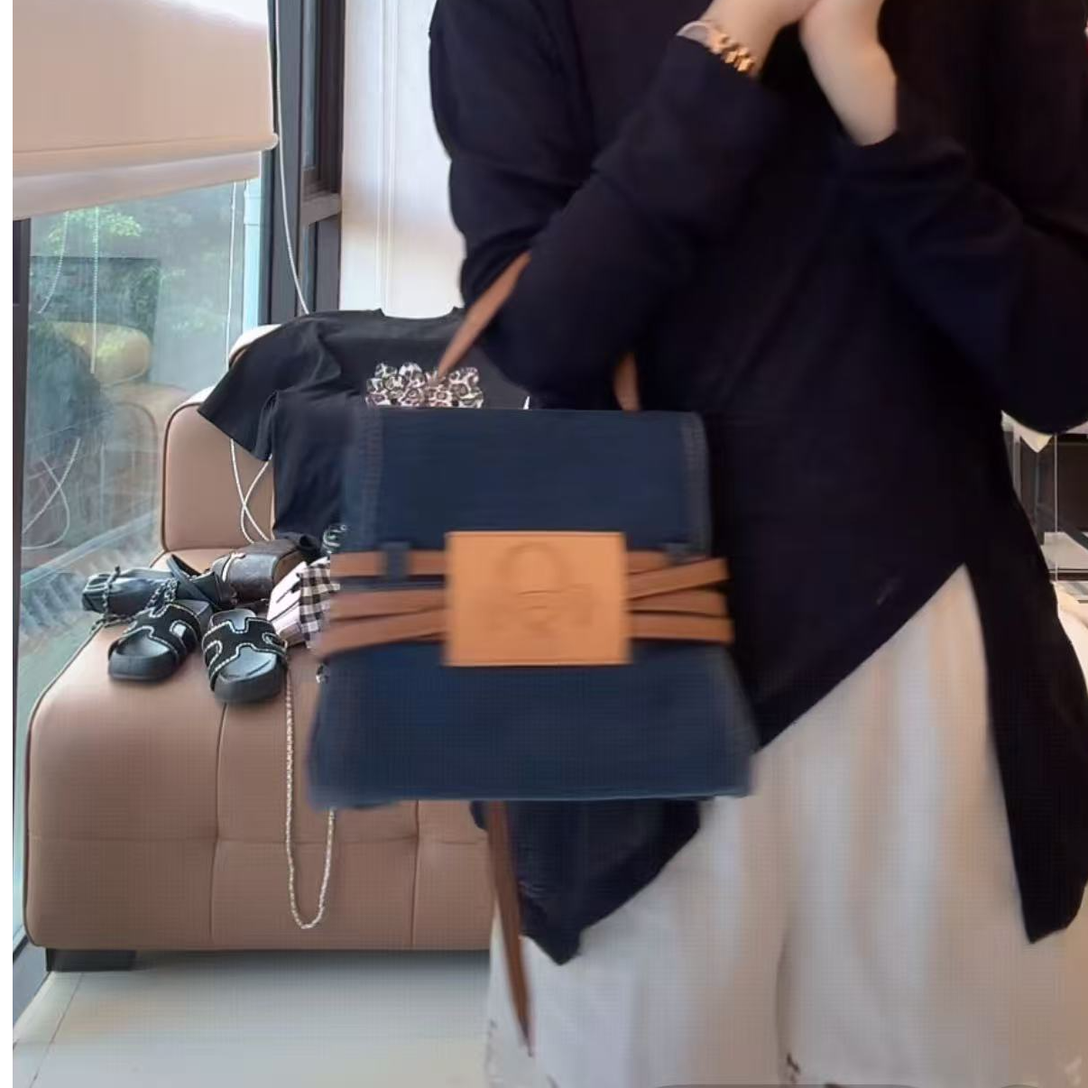 徐靖靖【单肩包】2506051流行牛仔夏季百搭小众设计时尚单肩斜挎包