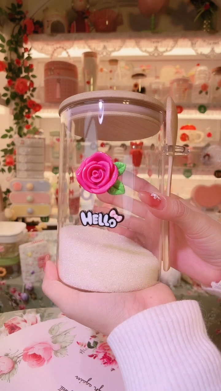 玫瑰花白糖罐——手工制作品质好！