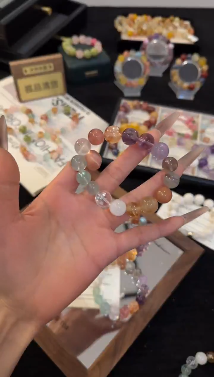 合金手链水晶多宝手链x3045