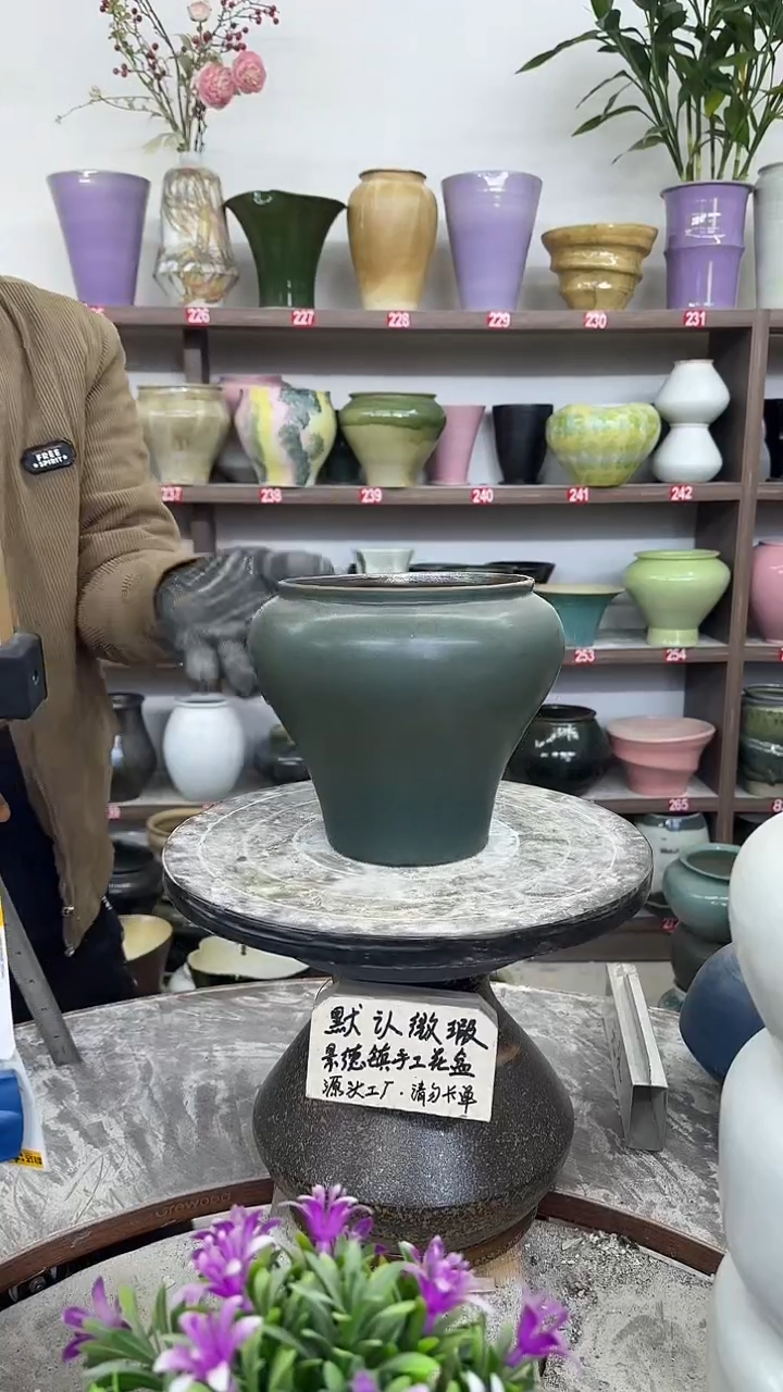 12-3-高17口15瑕-花盆