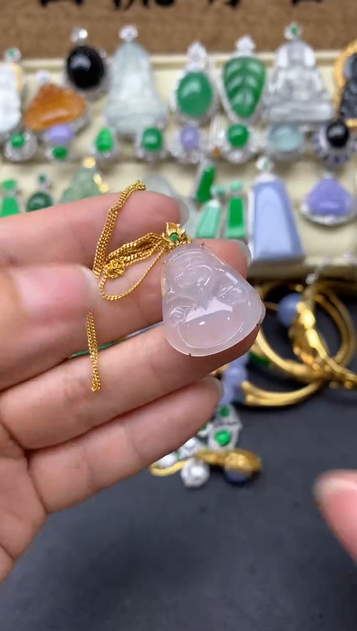 【闪购商品】翡翠颈饰18K金镶嵌247-中国好珍宝