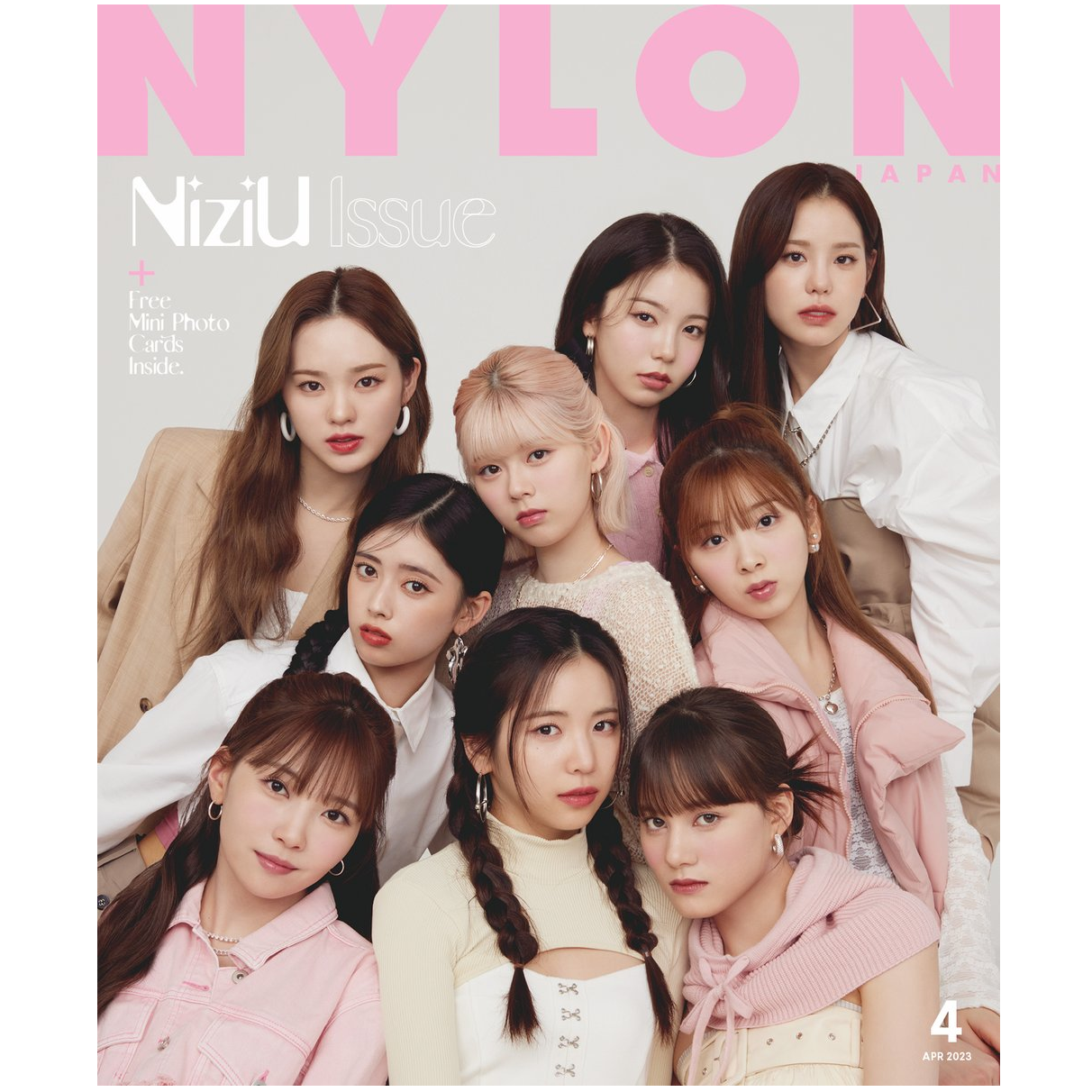 正版包邮 NYLON JAPAN 2023年4月号 特别版 封面 NiziU  进口杂志