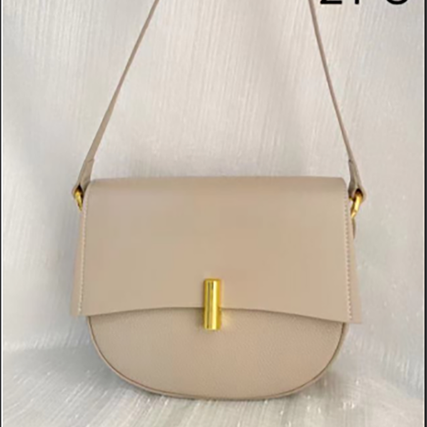 【芝麻集】J-6202-杏色RAIN.CUN休闲时尚百搭腋下女包