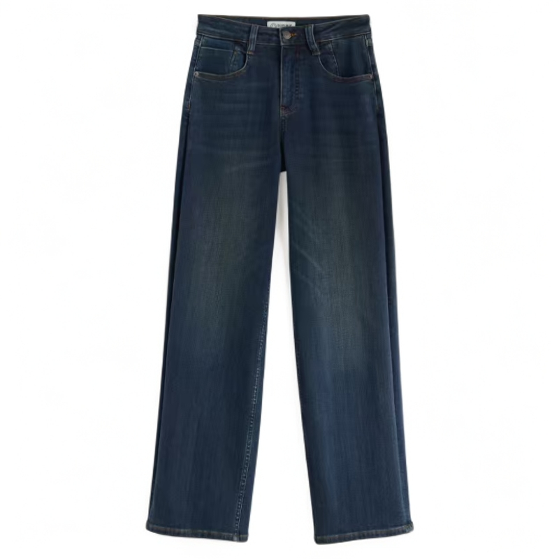 【顶奢牛裤】独家研发4个月加绒升温 全进口 黑标匹马棉牛仔裤