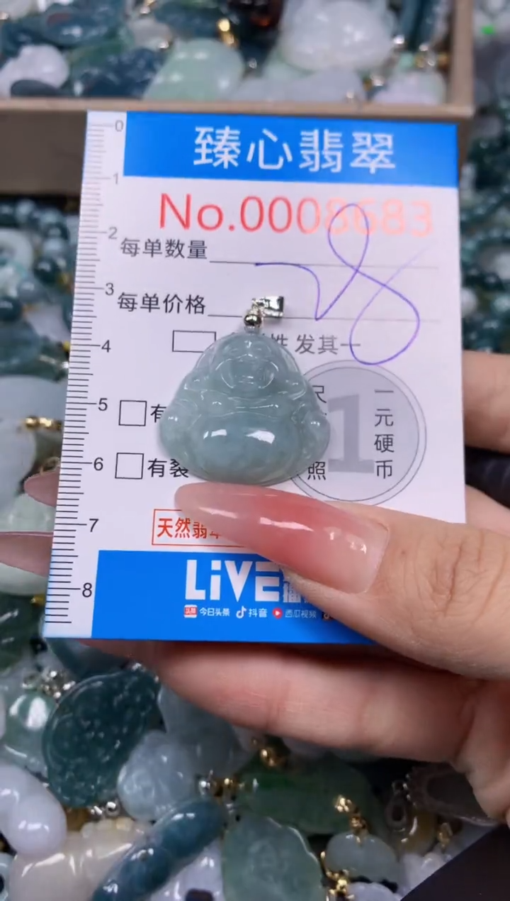 【闪购商品】翡翠颈饰未镶嵌含绳0008683