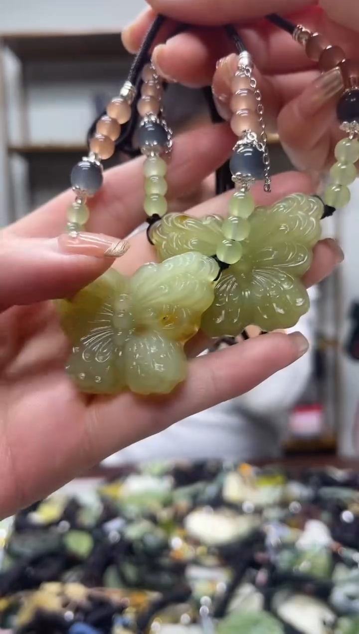 未镶嵌蛇纹石玉吊坠多样性发货*拍一发一