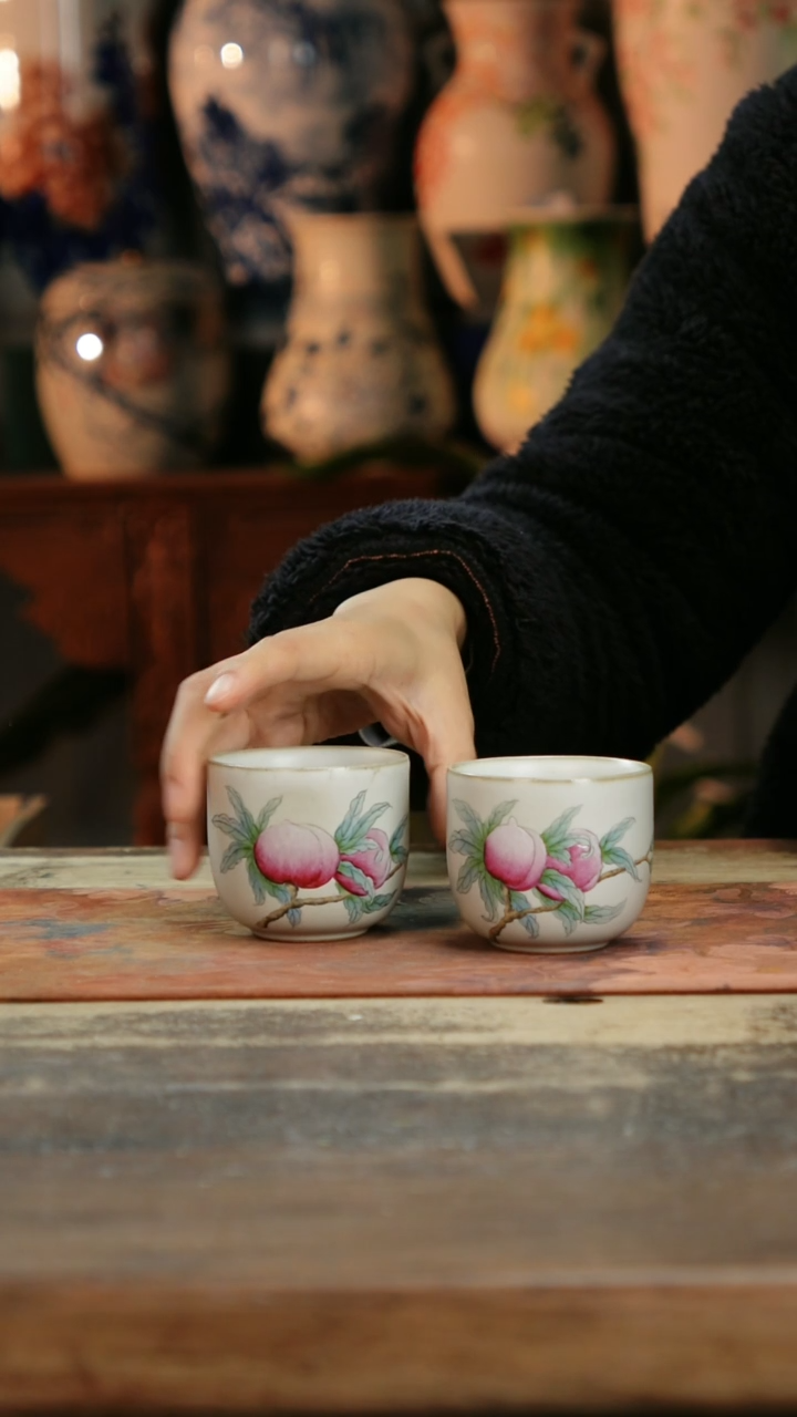 【闪购商品】瓷片景德镇纯手工釉下彩精品花瓶