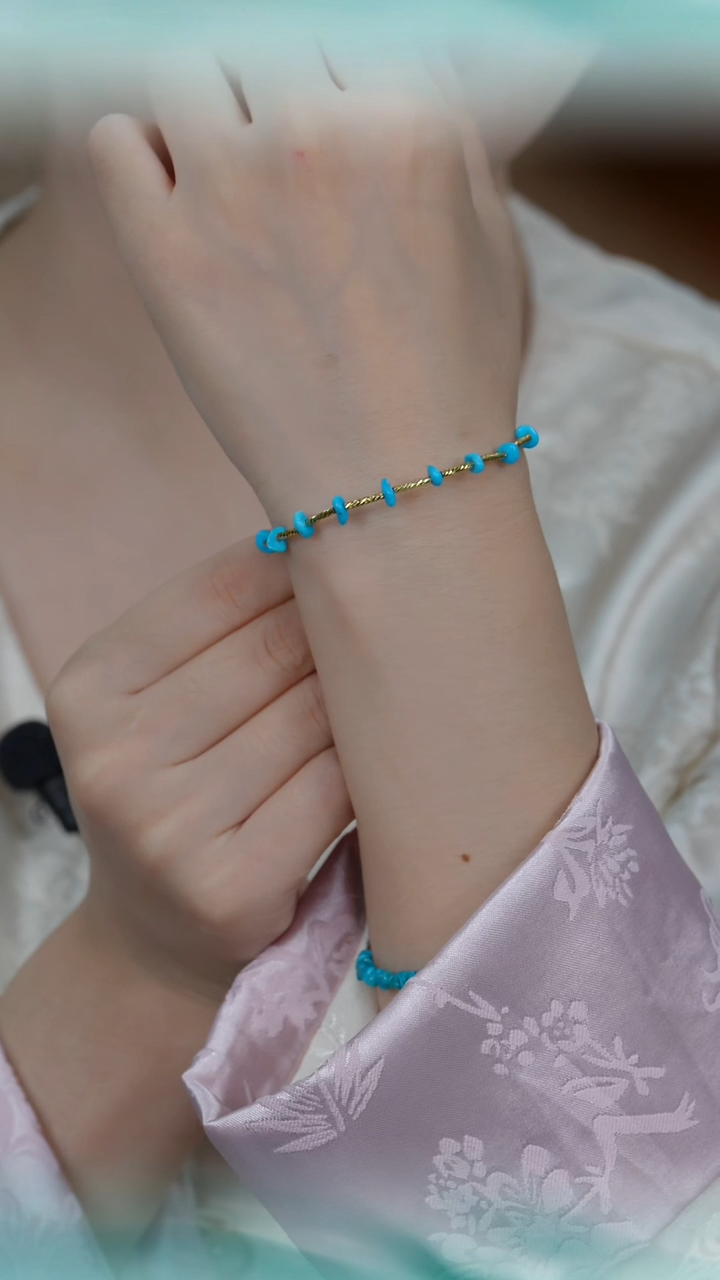 未镶嵌绿松石手链多样性发其一