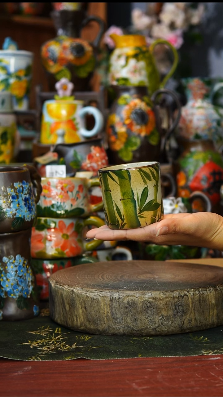 陶瓷23景德镇手工手绘釉下彩