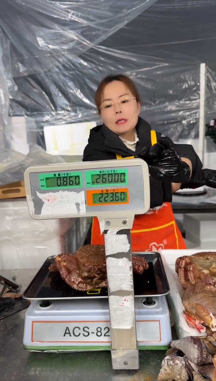 菲冰鲜红毛蟹0.86公斤