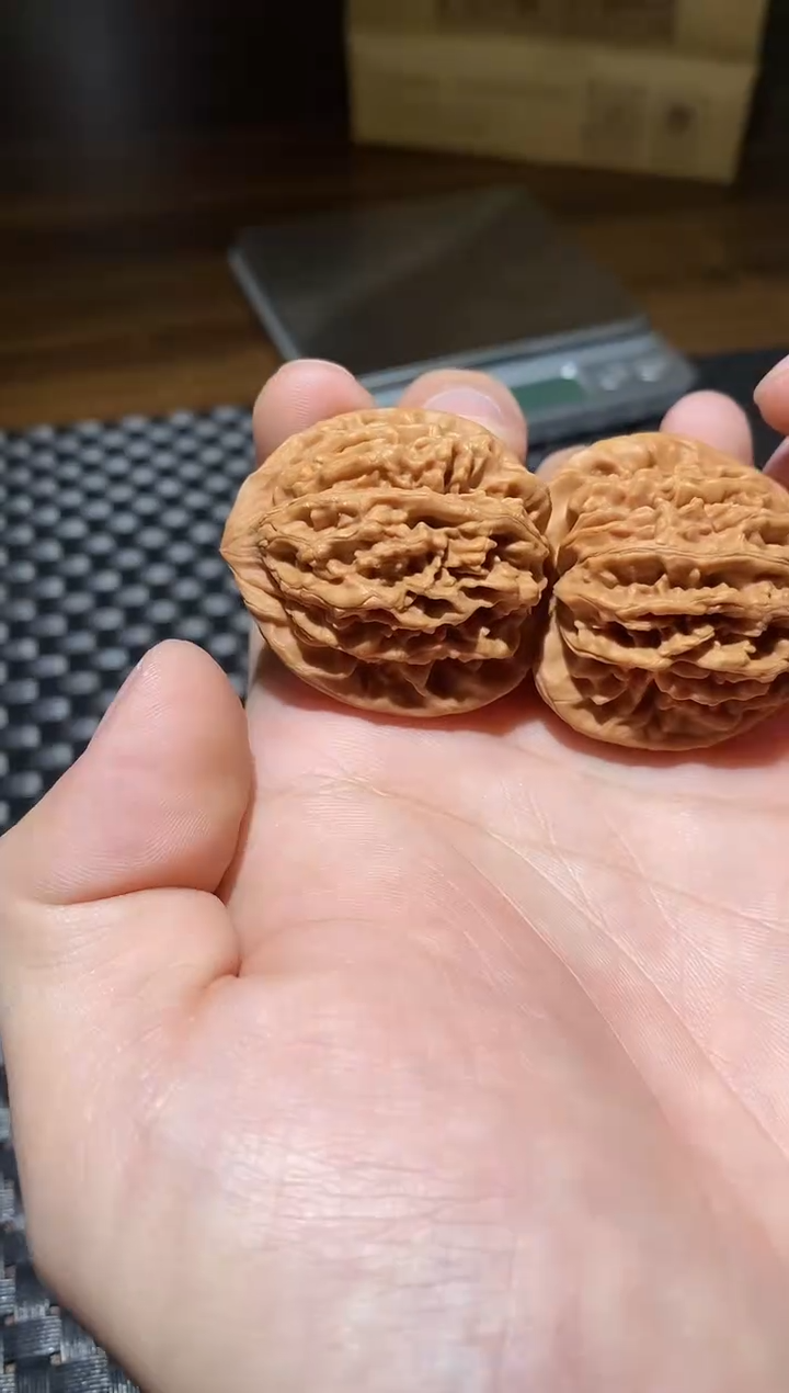 把件文玩核桃微修饕餮纹36-37