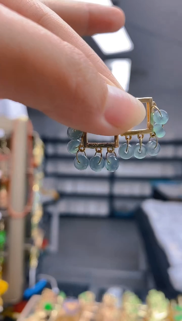 【闪购商品】翡翠耳饰合金0232翡翠耳包