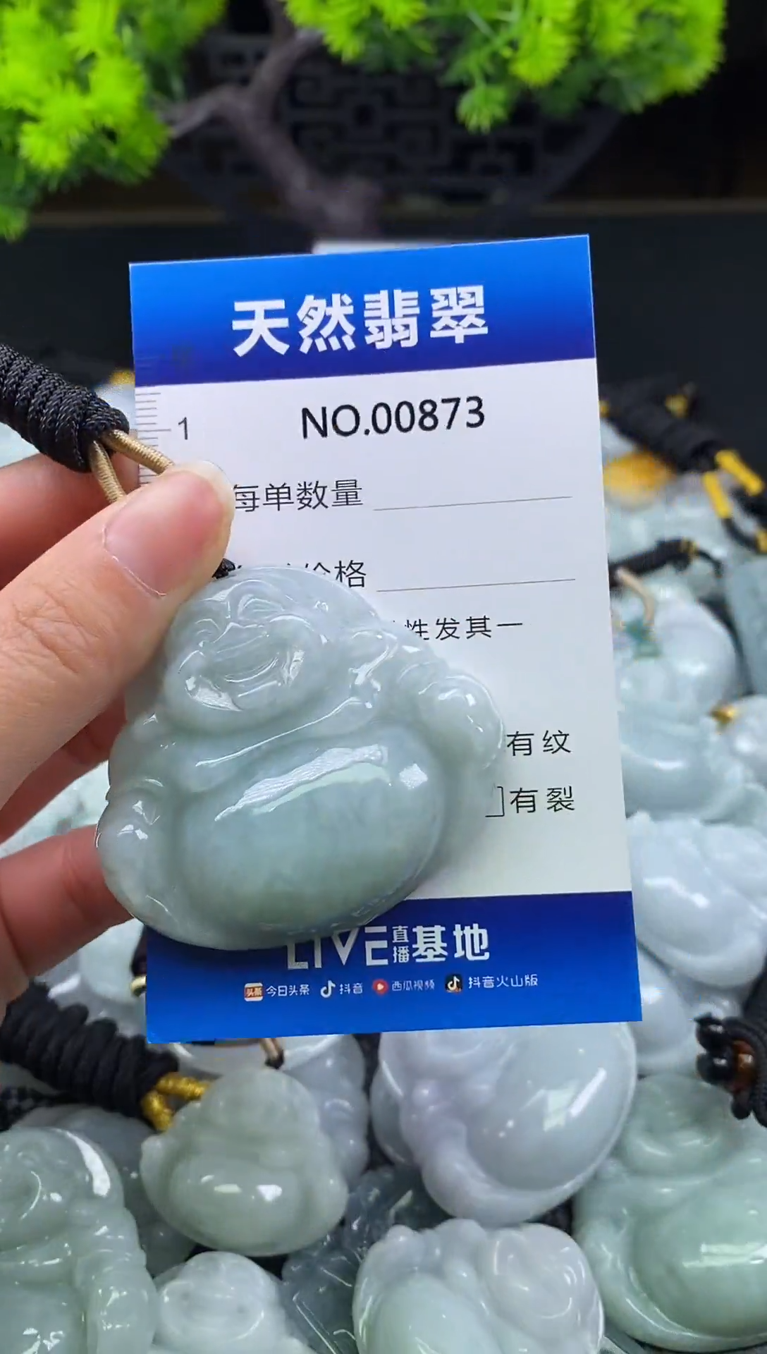 颈饰未镶嵌翡翠天然缅甸翡翠873