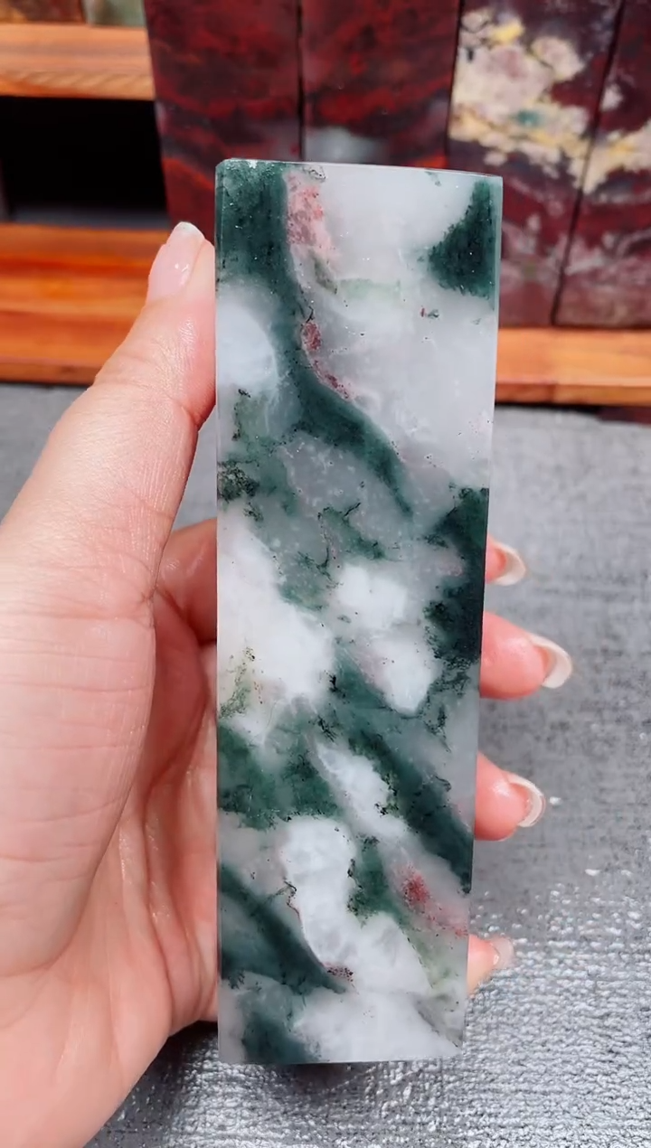 玉桂林鸡血玉素章