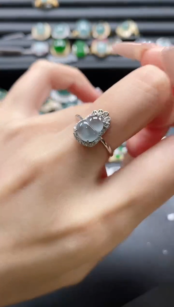 【闪购商品】翡翠戒指银S925镶嵌51151