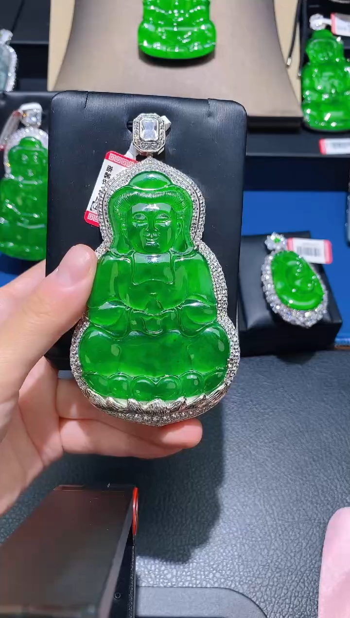 【闪购商品】翡翠颈饰未镶嵌天然A货翡翠35