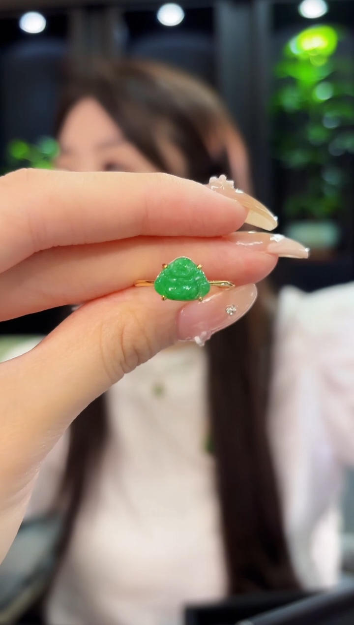 翡翠戒指未镶嵌缅料A货/多样性发货/一件