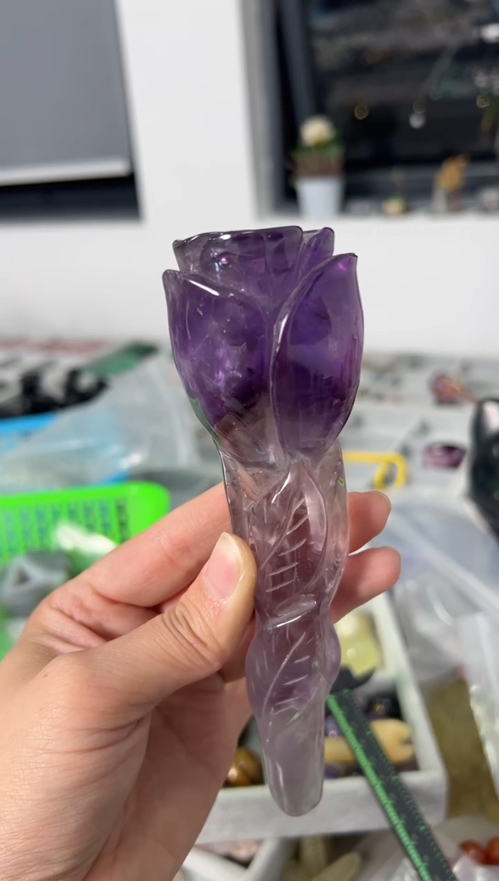 未镶嵌珠宝半成品水晶M273 约16cm