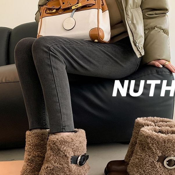 小小家2024孤品 保暖厚底加绒防滑加厚女鞋时尚百搭潮流网红复古