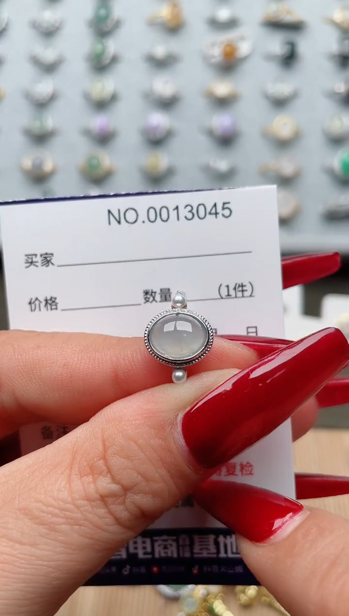 【闪购商品】翡翠戒指银S925镶嵌·
