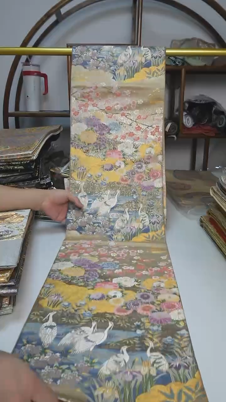 织绣26西阵织六通花鸟