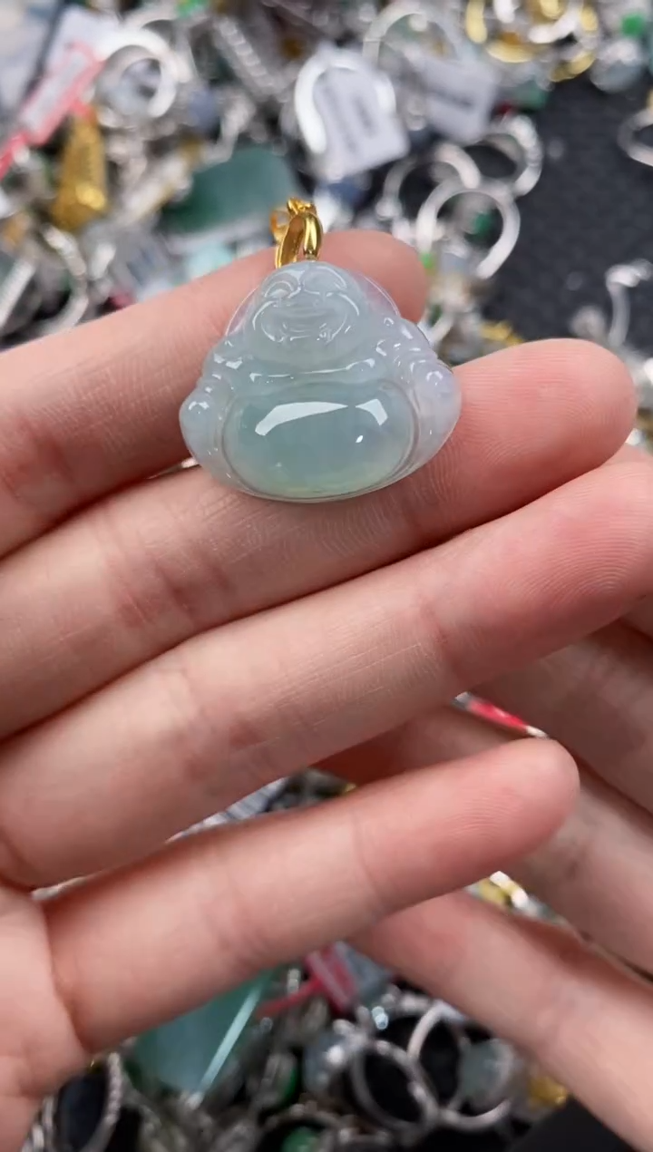 银S925镶嵌戒指翡翠444      4
