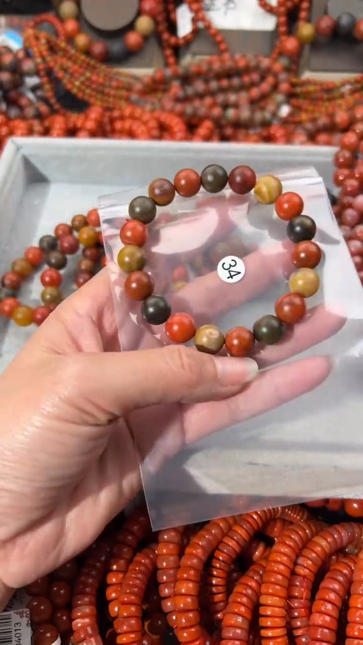 南红玛瑙未镶嵌手串10+