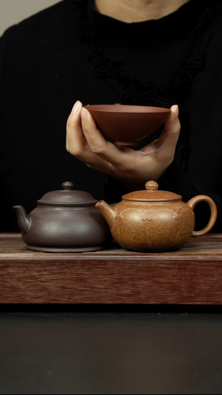 茶壶紫砂盒子1套组